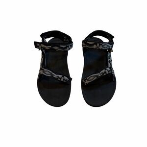 Teva Original Universal Sandals | Black & Gray Geometric | Women’s Size 7